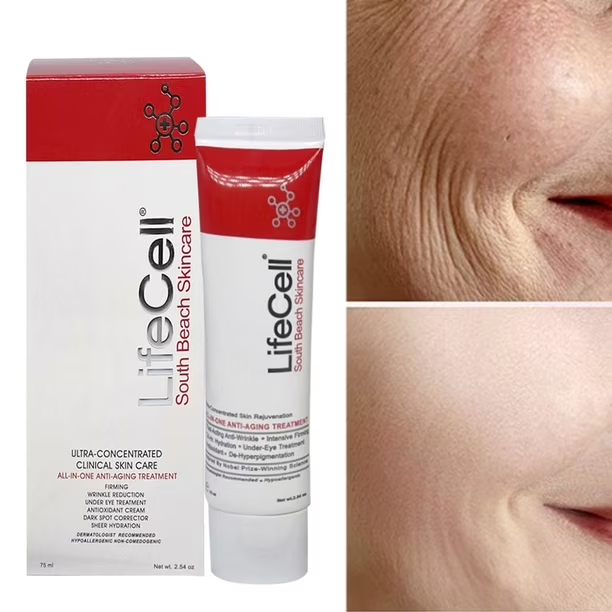LifeCell Anti-Aging Treatment Cream — product and before/after results